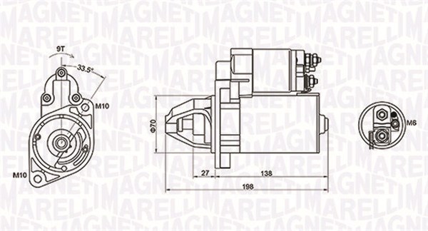 MAGNETI MARELLI Starter 063721283010 for MERCEDES-BENZ