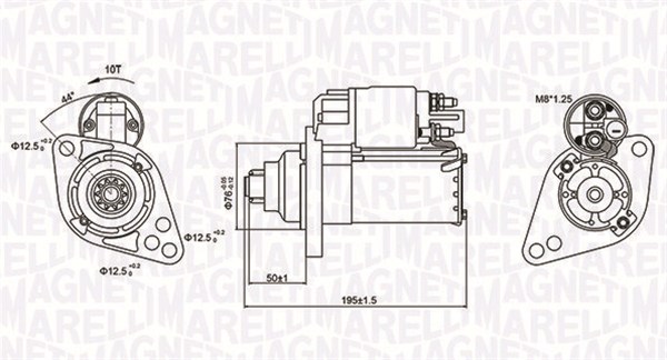 MAGNETI MARELLI Starter 063721294010 for VW