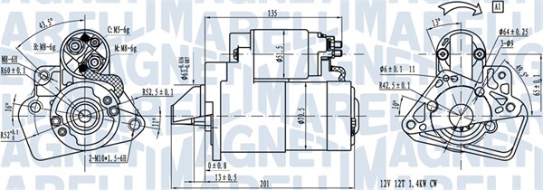 MAGNETI MARELLI Starter 063721332010 for MITSUBISHI NISSAN DACIA RENAULT