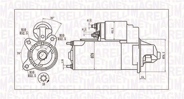MAGNETI MARELLI Starter 063721396010 for FORD