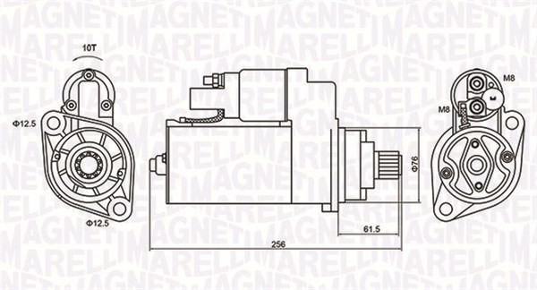 MAGNETI MARELLI Starter 063721405010 for VW