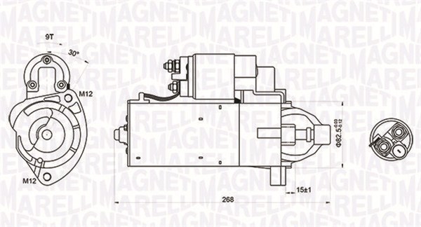 MAGNETI MARELLI Starter 063721423010 for VW