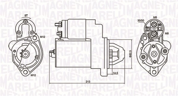 MAGNETI MARELLI Starter 063720612010 for VW