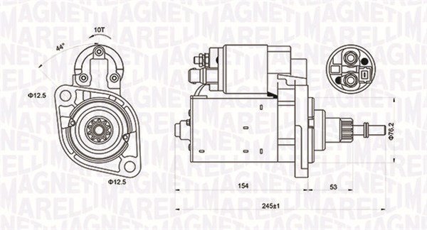 MAGNETI MARELLI Starter 063720619010 for FORD VW