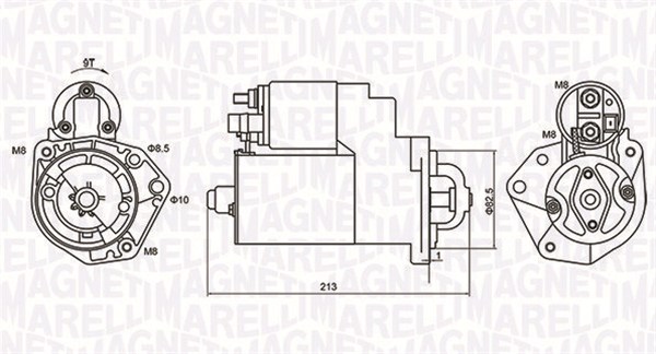 MAGNETI MARELLI Starter 063720880010 for VW