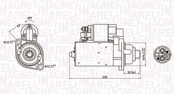 MAGNETI MARELLI Starter 063720974010 for FORD VW