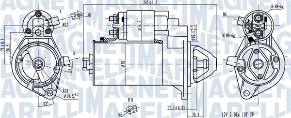 MAGNETI MARELLI Starter 063720976010 for OPEL SAAB IVECO