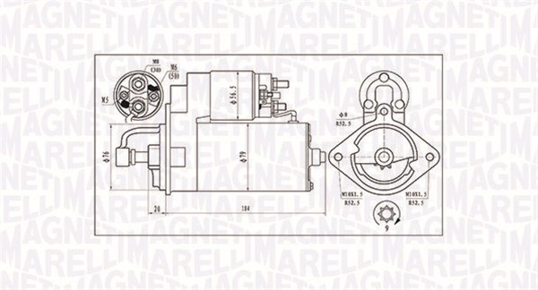 MAGNETI MARELLI Starter 063720984010 for OPEL BMW