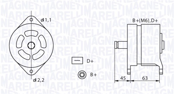 MAGNETI MARELLI 063320070010 for FIAT IVECO