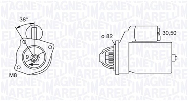 MAGNETI MARELLI Starter 063114014010 for FIAT IVECO PEUGEOT