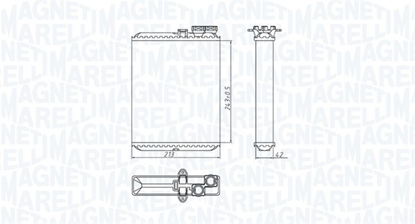 MAGNETI MARELLI Varmeelement, kabinevarme 350218427000 for VOLVO