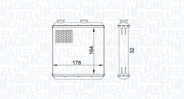 MAGNETI MARELLI Varmeelement, kabinevarme 350218434000 for OPEL VAUXHALL