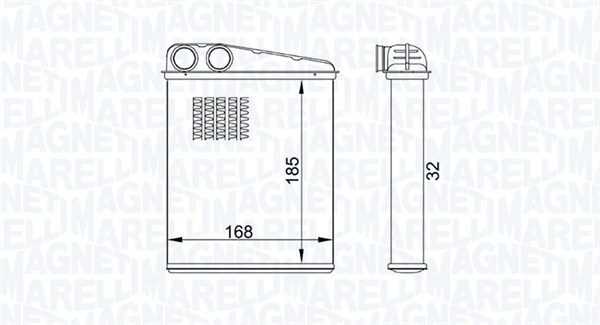MAGNETI MARELLI Varmeelement, kabinevarme 350218457000 for MINI