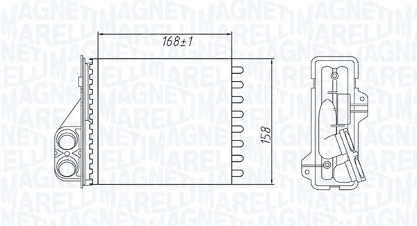 MAGNETI MARELLI Varmeelement, kabinevarme 350218479000 for DACIA RENAULT