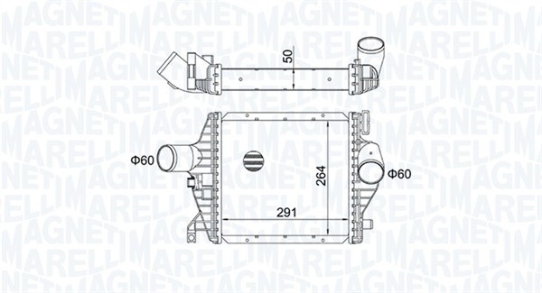 MAGNETI MARELLI Ladeluftkøler 351319204220 for MERCEDES-BENZ