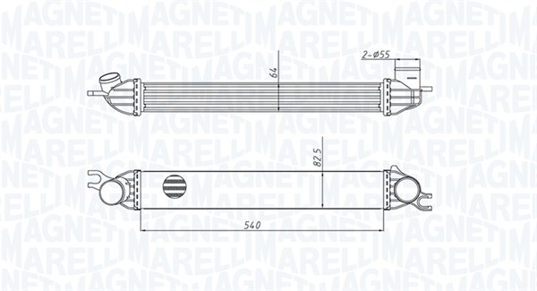 MAGNETI MARELLI Ladeluftkøler 351319204290 for MINI