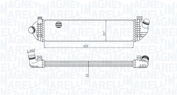 MAGNETI MARELLI Ladeluftkøler 351319204370 for VOLVO
