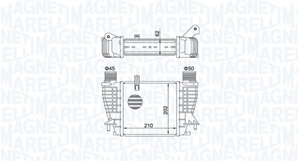 MAGNETI MARELLI Ladeluftkøler 351319204710 for RENAULT