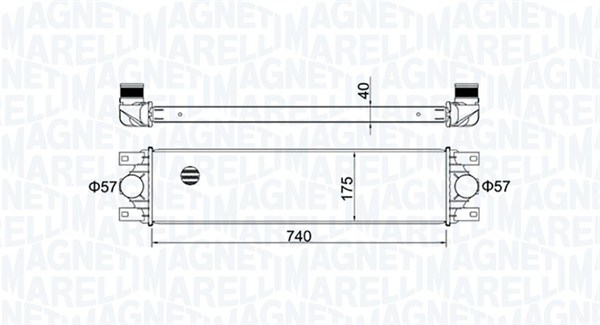 MAGNETI MARELLI Ladeluftkøler 351319204790 for OPEL VAUXHALL NISSAN RENAULT