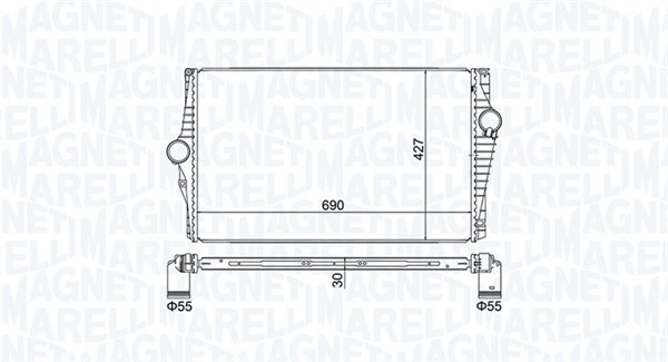 MAGNETI MARELLI Ladeluftkøler 351319205220 for VOLVO