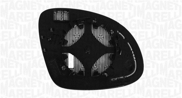 MAGNETI MARELLI Spejlglas, udvendig spejl 182209009200 højre for VW