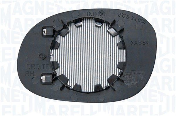 MAGNETI MARELLI Spejlglas, udvendig spejl 351991304240 højre for PEUGEOT