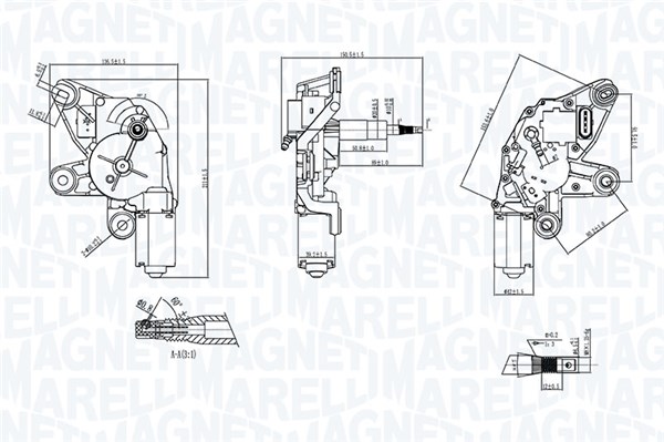 MAGNETI MARELLI Viskermotor 064371100010 bag for VAG