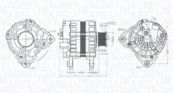 MAGNETI MARELLI Generator 063736095010 for MERCEDES-BENZ RENAULT