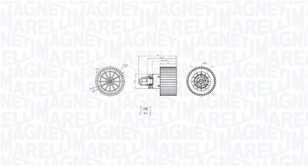 MAGNETI MARELLI Kabineblæser 069412757010 for VAG