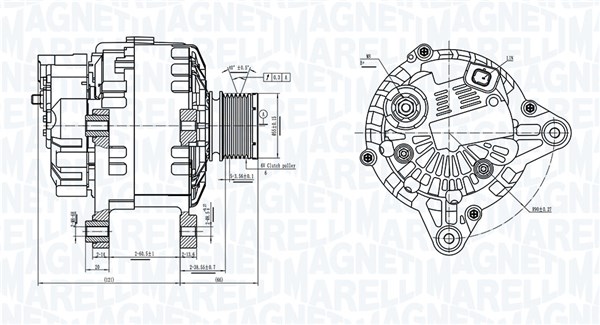 MAGNETI MARELLI Generator 063739064010 for NISSAN RENAULT