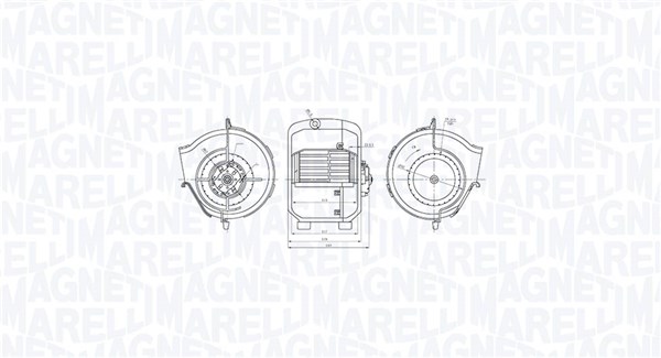 MAGNETI MARELLI Kabineblæser 069412758010 for VAG