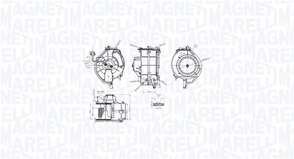 MAGNETI MARELLI Kabineblæser 069412759010 for VAG