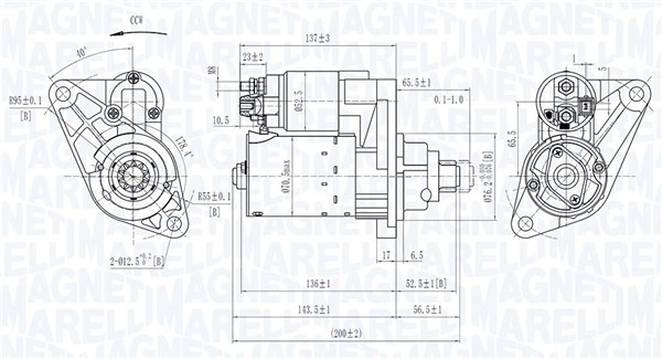 MAGNETI MARELLI Starter 063721282010 for VW