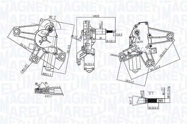 MAGNETI MARELLI Viskermotor 064074400010 bag for CITROËN/PEUGEOT