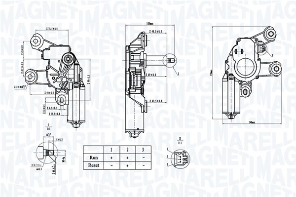 MAGNETI MARELLI Viskermotor 064070200010 bag for FORD