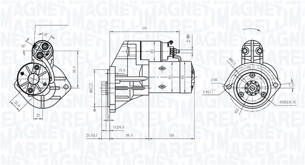 MAGNETI MARELLI Starter 063721159010 for NISSAN