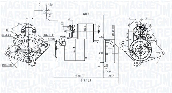 MAGNETI MARELLI Starter 063721415010 for OPEL VAUXHALL GENERAL MOTORS MITSUBISHI NISSAN RENAULT RENAULT TRUCKS
