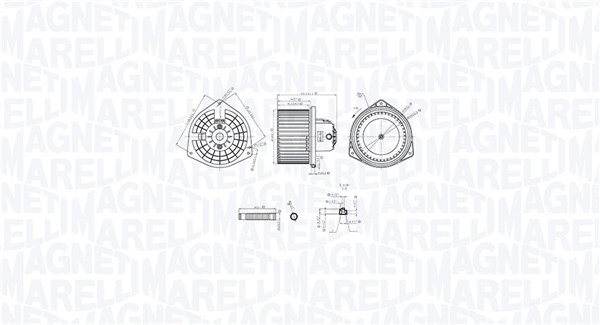 MAGNETI MARELLI Kabineblæser 069412765010 for CITROËN/PEUGEOT MITSUBISHI