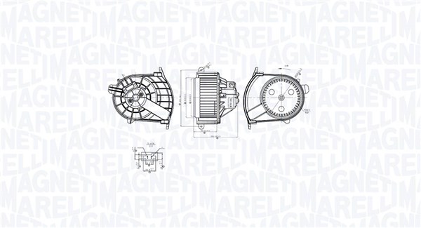 MAGNETI MARELLI Kabineblæser 069412767010 for OPEL MERCEDES-BENZ NISSAN RENAULT