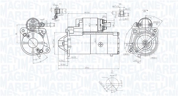 MAGNETI MARELLI Starter 063721454010 for CHRYSLER MITSUBISHI VW