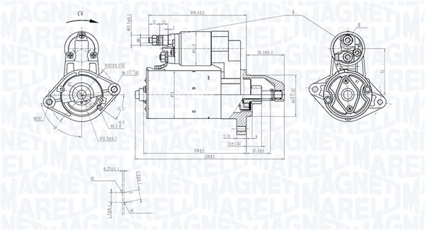 MAGNETI MARELLI Starter 063721535010 for FORD FIAT OPEL LANCIA