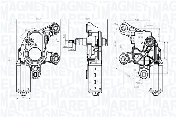 MAGNETI MARELLI Viskermotor 064072500010 bag for VAG