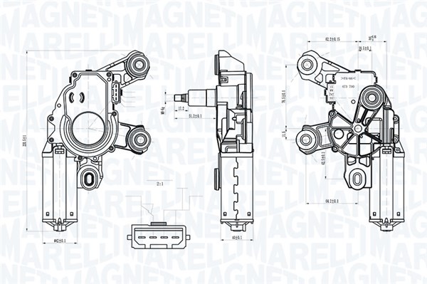 MAGNETI MARELLI Viskermotor 064072600010 bag for VAG