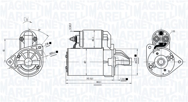 MAGNETI MARELLI Starter 063721718010 for CHEVROLET DAEWOO MITSUBISHI SUZUKI
