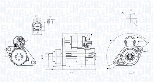 MAGNETI MARELLI Starter 063725634010 for VW