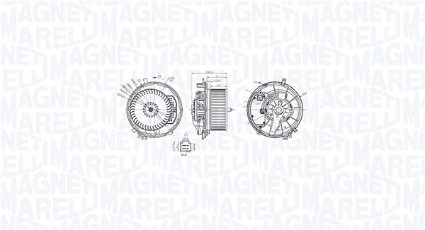 MAGNETI MARELLI Kabineblæser 069412769010 for VAG