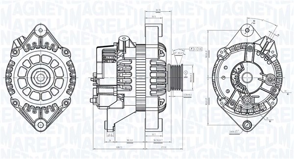 MAGNETI MARELLI Generator 063730861010 for OPEL DAF