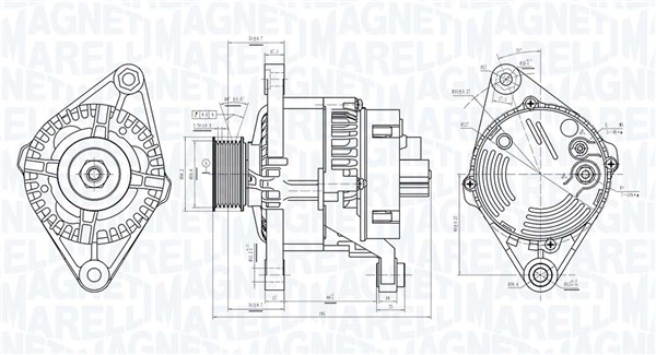 MAGNETI MARELLI Generator 063731084010 for FIAT PEUGEOT