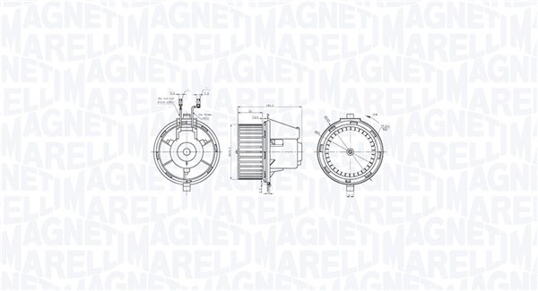 MAGNETI MARELLI Kabineblæser 069412770010 for VAG