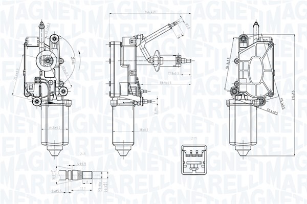 MAGNETI MARELLI Viskermotor 064076100010 bag for FIAT
